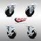 Service Caster 4 Inch SS Hard Rubber Wheel Swivel Top Plate Caster Set with 2 Brakes SCC SCC-SS20S414-HRS-2-TLB-2 - alternate 4